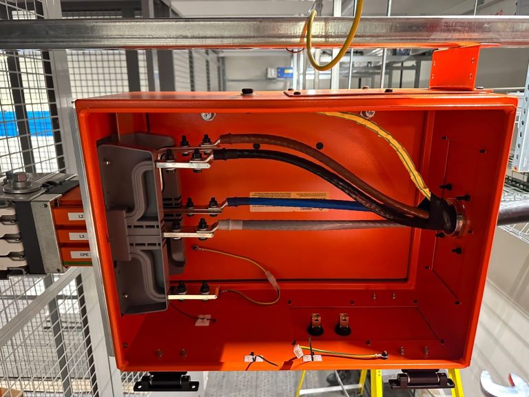 RAM project: Power cable terminations inside an open data center busbar connection box