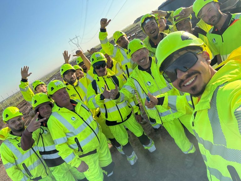 RAM site team at the Corbii Mari solar project